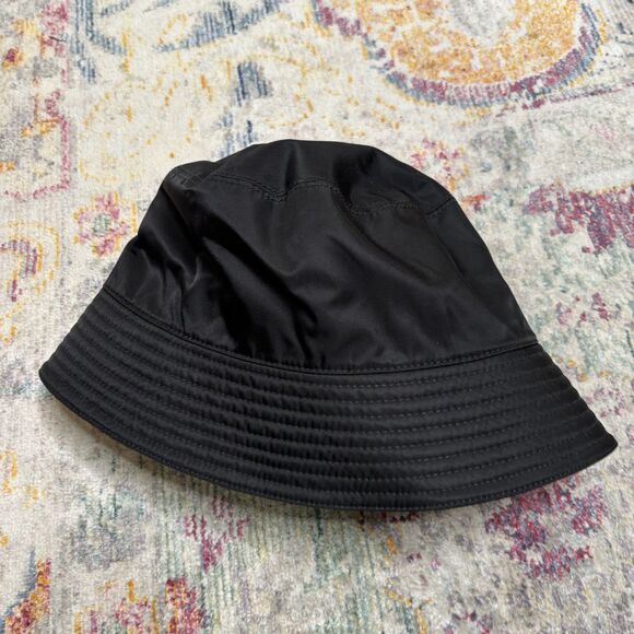 Prada Re-Nylon Logo Bucket Hat Black main image 4